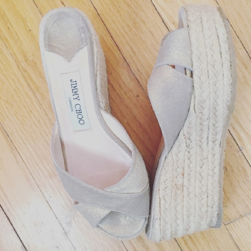 Jimmy Choo Nude Wedges